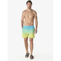KOROSHI Calções de banho aqua / amarelo
