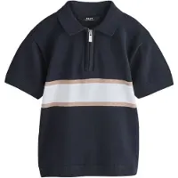 Next Pullover camelo / navy / branco