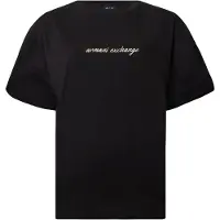 Armani Exchange Camisa bege claro / preto