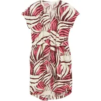 s.Oliver Vestido bege claro / chocolate / melancia