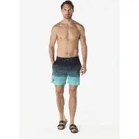 KOROSHI Calções de banho aqua / antracite