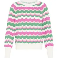 B.young Pullover 'MMORLA' verde / rosa / branco