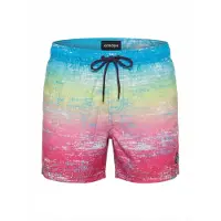 KOROSHI Calções de banho mistura de cores