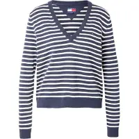Tommy Hilfiger Pullover 'Flag Embroidery' navy / branco