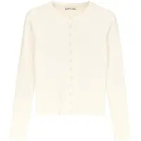 MixRay Casaco de malha branco lã