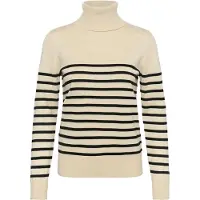 Saint tropez Pullover 'Mila' ecru / preto