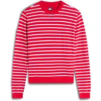 Tommy Hilfiger Pullover 'Flag Embroidery' vermelho / branco