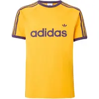 Adidas Originals Camisa 'Ringer' amarelo / roxo escuro
