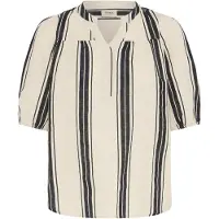 Fransa Blusa 'MADDIE' bege claro / castanho