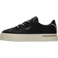 Pepe Jeans para mulher. PLS300026 Chinelos Carla Basic pretos (39), Plano, Cordão, Casual