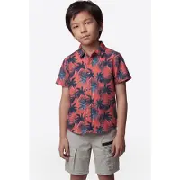 KOROSHI Camisa azul / marinho / coral / branco