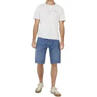 Pepe Jeans para homem. PM80000444AG Calções Gymdigo Slim azul (32), Casual, Algodão, Denim