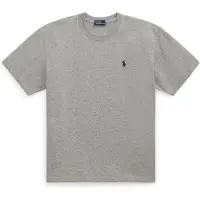 Ralph Lauren para mulher. 211967104003 Camiseta de malha jersey de algodão cinza (M), Casual, Manga curta