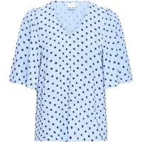 Ichi Blusa 'ZABBY' azul céu / preto