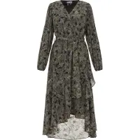 Dreimaster Vestido cinzento / verde / oliveira / preto