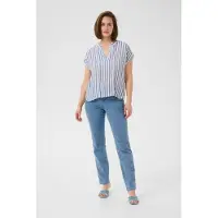 Kaffe Blusa marinho / azul claro / offwhite