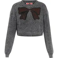 MyMo ROCKS Pullover castanho / preto / branco