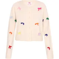 Mymo Casaco de malha lavanda / laranja escuro / vermelho escuro / branco lã