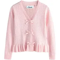 Clarks Casaco de malha cor-de-rosa