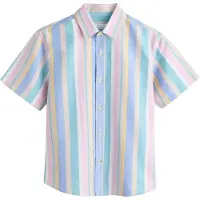 Next Camisa azul céu / amarelo / rosé / branco