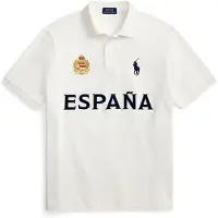 Ralph Lauren para homem. 710B20854001 Polo de España Classic Fit branco (S), Casual, Algodão, Manga curta