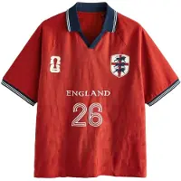 Next Camisa navy / vermelho vivo / branco