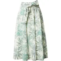 s.Oliver Black Label Saia creme / verde / verde escuro