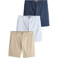 Next Calças chino bege / navy / branco