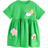 Next Vestido amarelo / verde / vermelho / branco