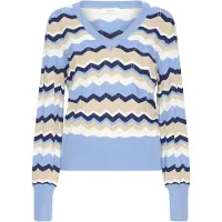 B.young Pullover 'MMORLA' bege / azul claro / branco