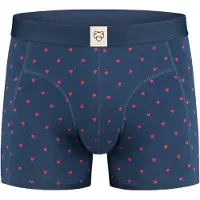 Adam Boxers 'Valentijn' azul noturno / vermelho