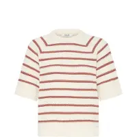 B.young Pullover 'MIKALA' bege / vermelho florescente