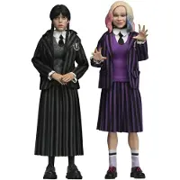 NECA Wednesday Addams Uniforme Nevermore Figura Enid Pacote Com 2 20 Cm