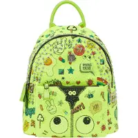 MyMo Pop Mochila 'Pop Eyetheme' verde néon / verde escuro / vermelho / preto