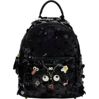 MyMo Pop Mochila 'Pop Eyetheme' amarelo / vermelho escuro / preto / branco