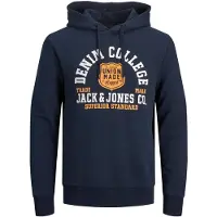 Jack & Jones Sweatshirt azul / laranja / branco