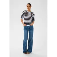 Kaffe Pullover 'KAHillay' azul pastel / castanho escuro