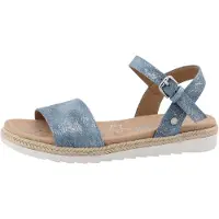 Tom Tailor Sandália azul ganga / prata