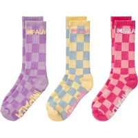 Impala Rollers Meias Longas Skate Half 3 Pares