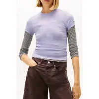 Tommy Hilfiger Camiseta De Manga Curta Ess Logo 1 Rib Slim Fit