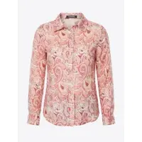 KOROSHI Blusa verde pastel / rosé / vermelho florescente