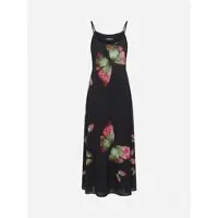 KOROSHI Vestido de verão verde claro / cor-de-rosa / amora / preto