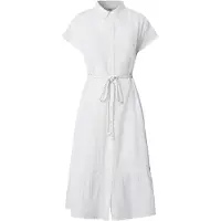 Pepe Jeans para mulher. PL9537875 Vestido Fancy branco (XL), Casual, Algodão, Manga curta