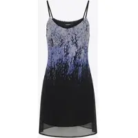 KOROSHI Vestido azul claro / lavanda / preto