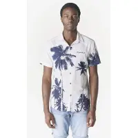 KOROSHI Camisa navy / branco