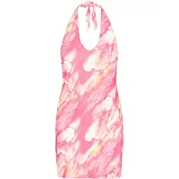 IZIA Vestido laranja / rosa