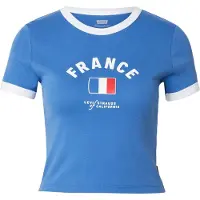 Levi's Camisa 'France Ringer Tee' azul céu / vermelho / branco