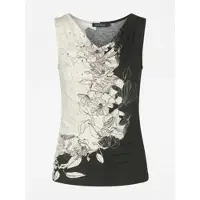 KOROSHI Top preto / branco