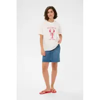Kaffe Camisa 'KAAnnemette' branco / branco natural