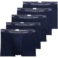 Ralph Lauren para homem. 714864292009 Pack de 5 cuecas boxer de algodão elástico marinho (XXL), Homewear